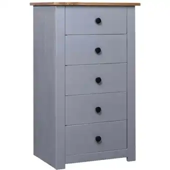 ManoMano Hommoo Sideboard Grau 46 x 40 x 89 cm Panama-Kiefer Angebot