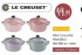 Zurbrüggen Le creuset mini cocotte metallics Angebot