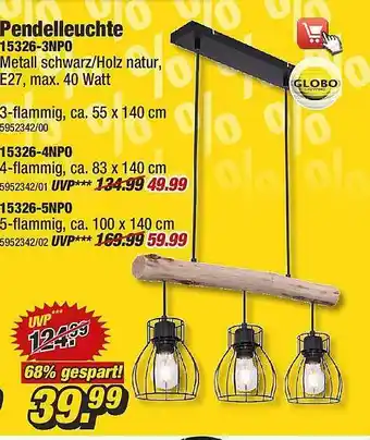 Poco Pendelleuchte 15326-3NP0 Angebot