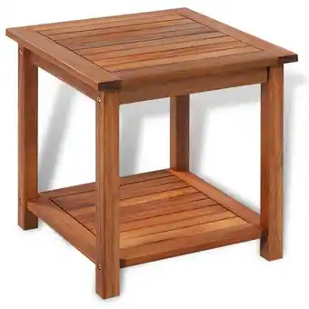 ManoMano Beistelltisch Akazienholz Massiv 45 x 45 x 45 cm VD28335 - Hommoo Angebot