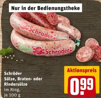 REWE Schröder sülze, braten- oder rindersülze Angebot