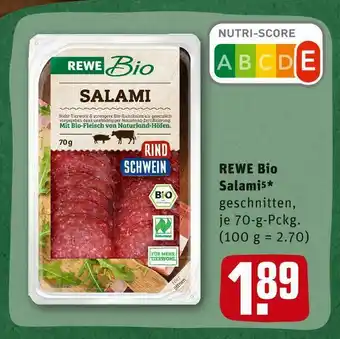 REWE Rewe bio salami Angebot