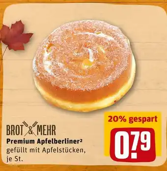 REWE Brot & mehr premium apfelberliner Angebot