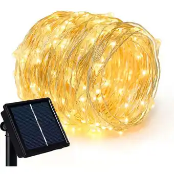 ManoMano Led Lichterkette Solar Wasserdicht, Solarleuchte led Solarlichterkette Kupferdraht Innen Außen, Dekolicht Outdoor für Garten  Angebot