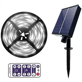 ManoMano Solar-LED-Lichtleiste für den Außenbereich, 8 Modi, Solar-Lichterkette für Garten / Haus / Terrasse / Hof Angebot