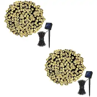 ManoMano Solar-Lichterketten, insgesamt 46 Fuß, 2 Packungen mit 50 LED-Lichterketten für Garten, Hof, Baum, Hochzeitsfeier, warmweiß Angebot