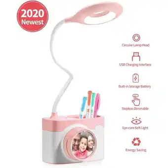 ManoMano LYCXAMES Schreibtischlampe für Kinder, intuitive Leselampe mit Stifthalter, wiederaufladbare USB-Schreibtischlampe, dimmbare  Angebot