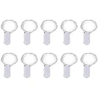 ManoMano 10 Pack batteriebetriebene Lichterketten, 10 Fuß, 30 LEDs für diy, Hochzeit, Party, Schlafzimmer, Weihnachten, weißes Licht Angebot