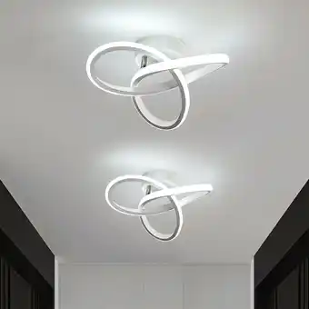 ManoMano Goeco - 2 Stück led Deckenleuchte 22W Modernes Design Kaltweiß 6000K Deckenlampe Für Küche Esszimmer Schlafzimmer Flur Flur E Angebot