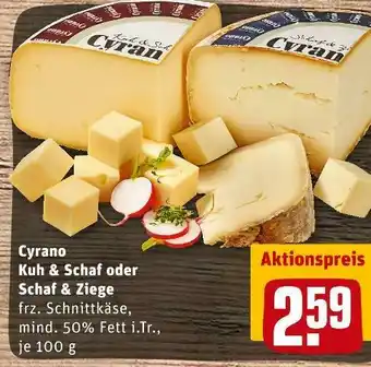 REWE Cyrano kuh & schaf oder schaf & ziege Angebot