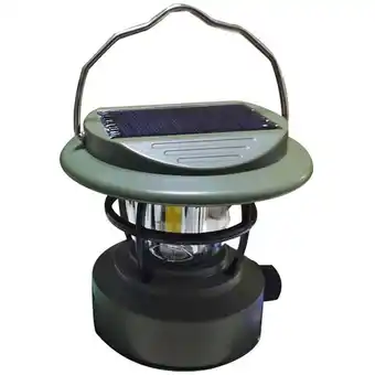 ManoMano Solar-LED-Camping-Laterne, helle tragbare Überlebenslaternen, multifunktionale Retro-Camp-Lampe, klein-armyGreen Angebot