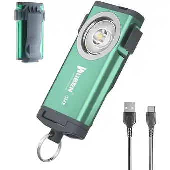 ManoMano Amirror Smart Ug - Wiederaufladbare Taschenlampe mit starkem Licht, superhelles LED-Tastenlicht, grün Angebot