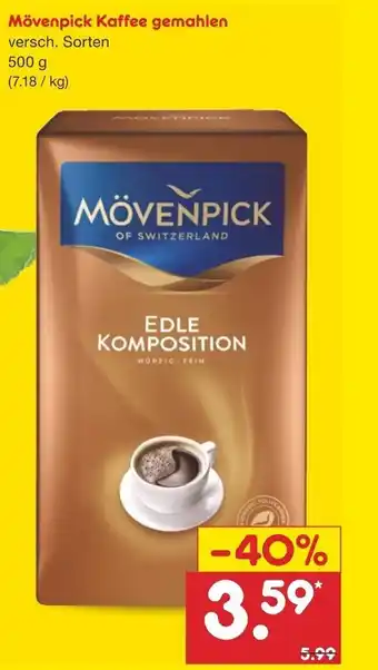 Netto Marken-Discount Mövenpick Kaffee gemahlen 500g Angebot