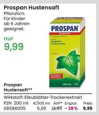 REWE Prospan hustensaft Angebot