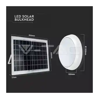 ManoMano Solar led deckenleuchte ip65 15w mit fernbedienung 7613 - V-tac Angebot