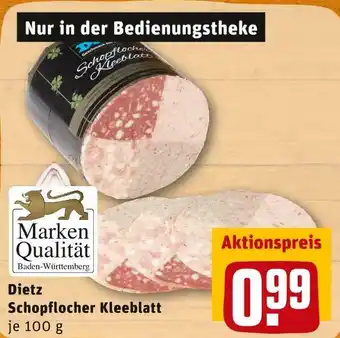 REWE Dietz schopflocher kleeblatt Angebot