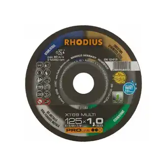 ManoMano Rhodius Abrasives - Rhodius XT69 Trennscheibe Ø125 mm - 1 mm - 22.23 mm Angebot