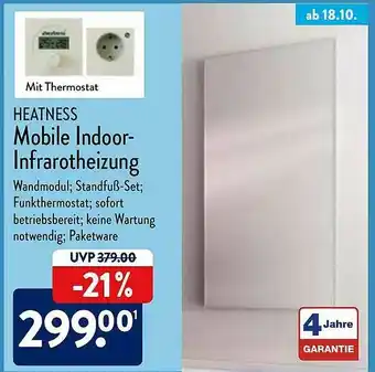 Aldi Nord Heatness Mobile Indoor-infrarotheizung Angebot