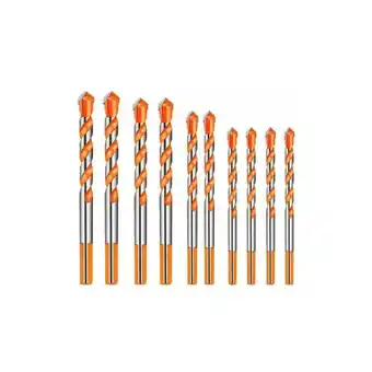 ManoMano Eting - 10-teiliges Hartmetall-Steinbohrer-Set für Keramik, Porzellan, Metall, Stahl (6/8/10/12 mm) Angebot