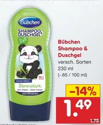 Netto Marken-Discount Bübchen Shampoo & Duschgel  230ml Angebot