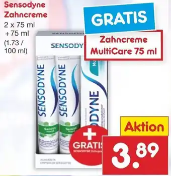 Netto Marken-Discount Sensodyne Zahncreme 2x75 ml Tube Angebot