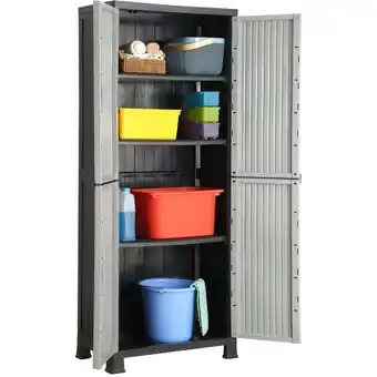 ManoMano Longziming - Kunststoffschrank 68x39x171,5 cm Angebot