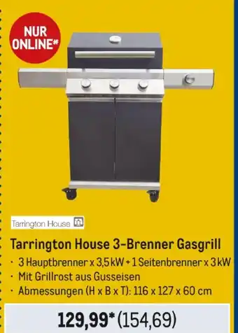 METRO Tarrington House 3-Brenner Gasgrill Angebot