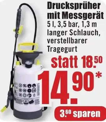 B1 Discount Baumarkt Drucksprüher mit Messgerät Angebot