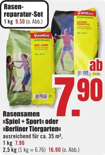 B1 Discount Baumarkt Rasensamen Spiel + Sport oder Berliner Tiergarten Angebot
