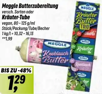 Simmel Meggle Butterzubereitung oder Kräuter-Tube 80-125 g /ml Angebot