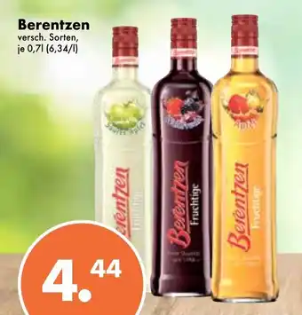 Trink und Spare Berentzen 0,7L Angebot