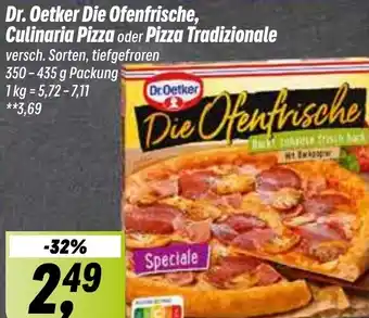 Simmel Dr. Oetker Die Ofenfrische, Culinaria Pizza oder Pizza Tradizionale 350-435 g Packung Angebot