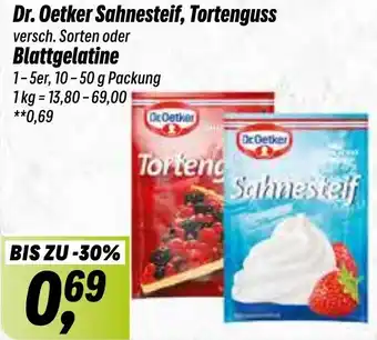 Simmel Dr. Oetker Sahnesteif, Tortenguss oder Blattgelatine 10-50 g Packung Angebot