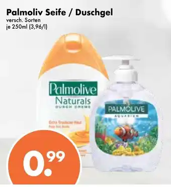 Trink und Spare Palmoliv Seife/Duschgel 250ml Angebot