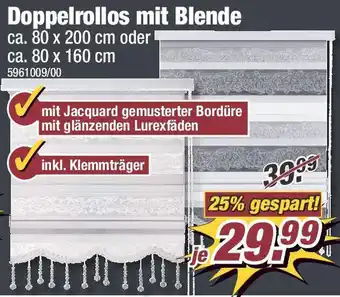 Poco Doppelrollos mit Blende Angebot