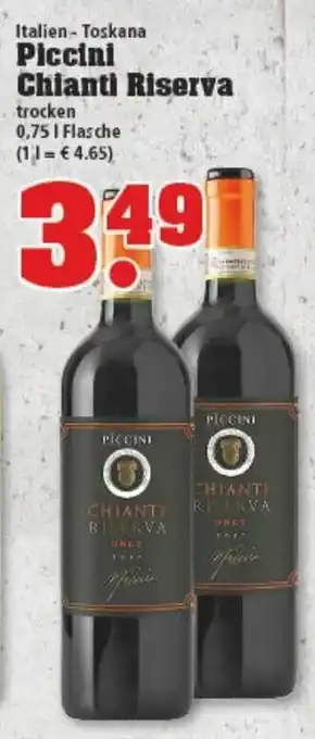 trinkgut Piccini Chianti Riserva 0,75L Angebot