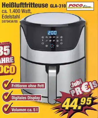 Poco POCOline Heißluftfritteuse GLA-310 Angebot