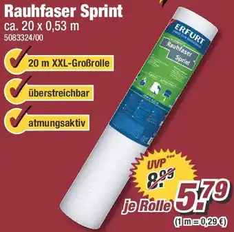 Poco ERFURT Rauhfaser Sprint Angebot