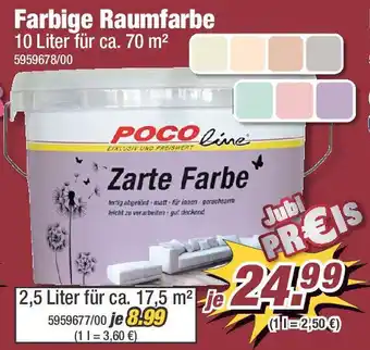 Poco POCOline Farbige Raumfarbe 10 Liter Angebot