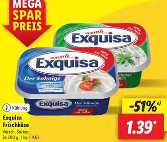 Lidl Exquisa Frischkäse 300 g Angebot