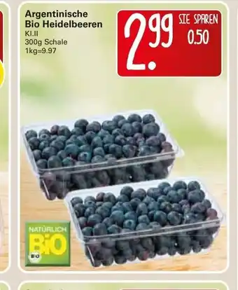 WEZ Argentinische Bio Heidelbeeren Angebot