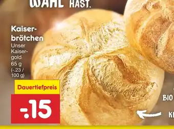 Netto Marken-Discount Kaiserbrötchen 65g Angebot