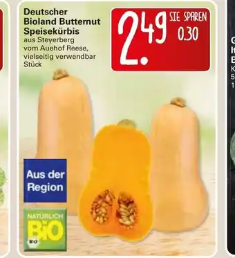 WEZ Deutscher Bioland Butternut Speisekurbis Angebot