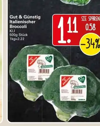 WEZ Gut & Gunstig Italienischer Broccoli Angebot