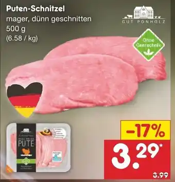 Netto Marken-Discount Puten Schnitzel 500g Angebot