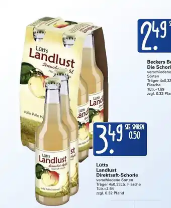 WEZ Lutts Landlust Direktsaft-Schorle Angebot