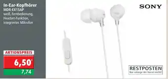 L. STROETMANN GROSSMARKT Sony In Ear Kopfhörer MDR-EX15AP Angebot