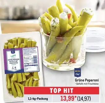 METRO METRO Chef Grüne Peperoni 1,1-kg-Packung Angebot