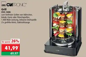 L. STROETMANN GROSSMARKT Clatronic Grill DVG 3686 Angebot