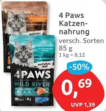 Budni 4 Paws Katzennahrung 85 g Angebot